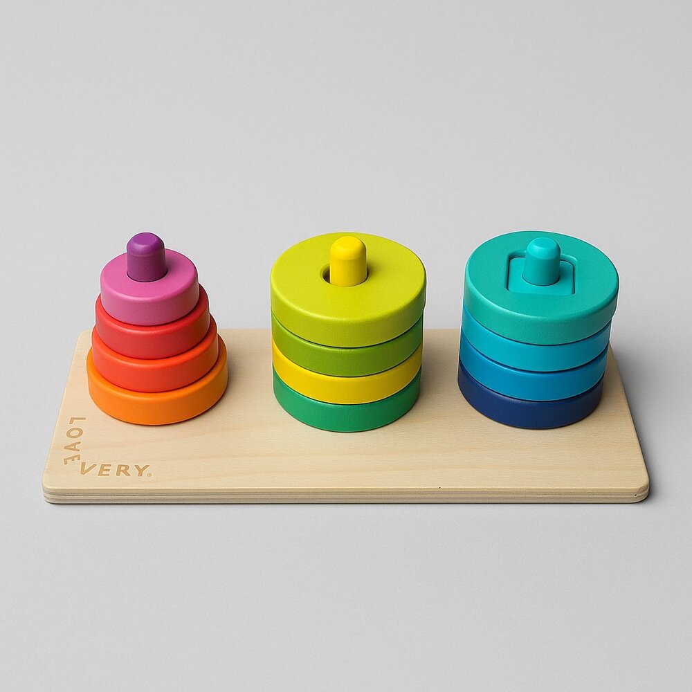 Lovevery Twist & Pivot Pattern Puzzle – from The Investigator Play Kit (Toddler)